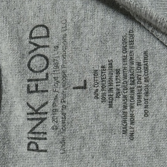Pink Floyd 2019 Shirt Sz.L Light Wash Wear - Picture 4 of 7